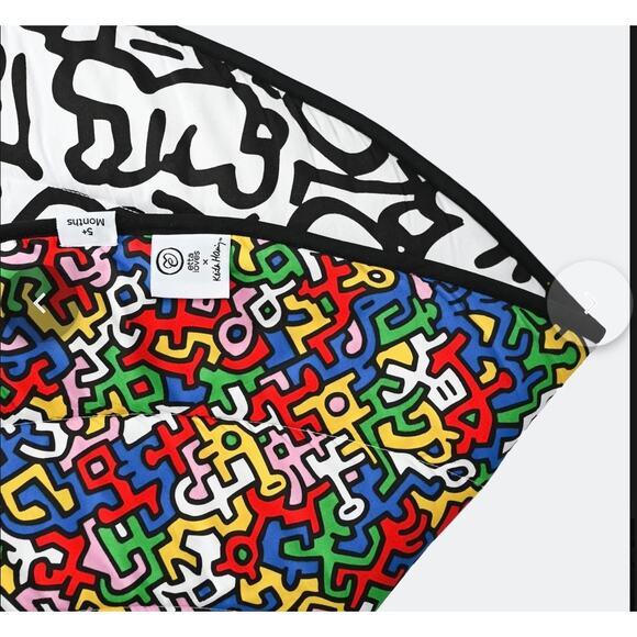 Etta Loves X Keith Haring Organic Cotton Reversible Baby Playmat Modern Art - Picture 4 of 13